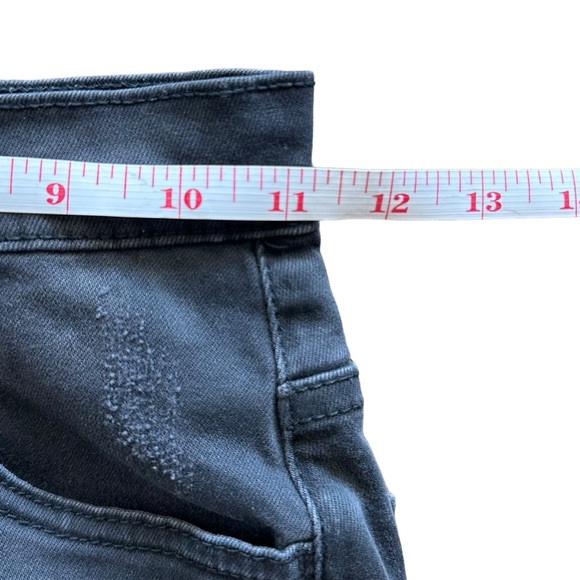 One Teaspoon Black Harlets Distressed Button Fly Shorts Size 22 - Picture 8 of 13